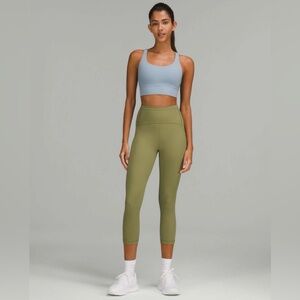 Lululemon Swift Speed High-Rise Crop 21" Leggings Sz-6 NWT Bronze Green